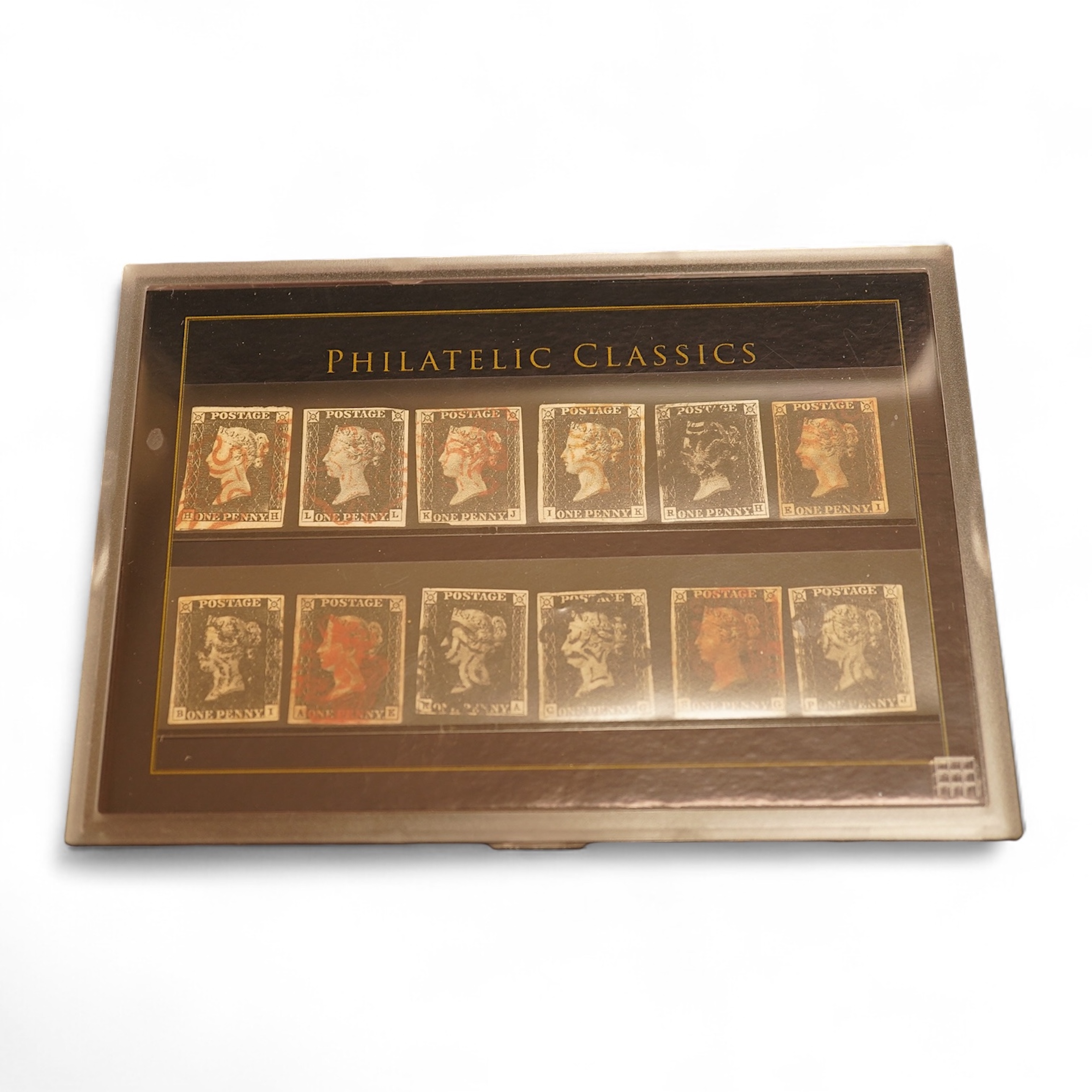 The Penny Black Plate collection in Westminster Collection case with certificate